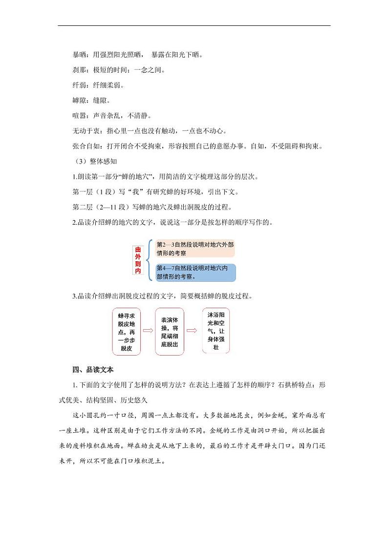 《蝉》第一课时参考教学设计第2页