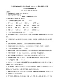 四川省达州市开江县永兴中学2022-2023学年八年级上学期期中语文试题（含答案）
