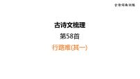 中考语文复习古诗词曲训练第58首行路难(其一)课件