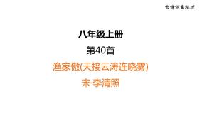 中考语文复习古诗词曲第40首渔家傲(天接云涛连晓雾)课时教学课件