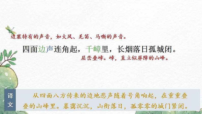 第12课《词四首》(《渔家傲秋思》《江城子·密州出猎》)-2022-2023学年九年级语文下册同步精讲课件第6页