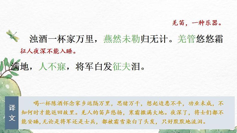 第12课《词四首》(《渔家傲秋思》《江城子·密州出猎》)-2022-2023学年九年级语文下册同步精讲课件第7页