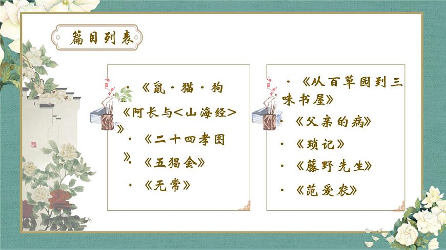 名著導(dǎo)讀 《朝花夕拾》:消除與經(jīng)典的隔膜 課件第7頁(yè)