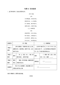 专题08：诗词鉴赏－八年级语文上学期期末专题复习（部编版）