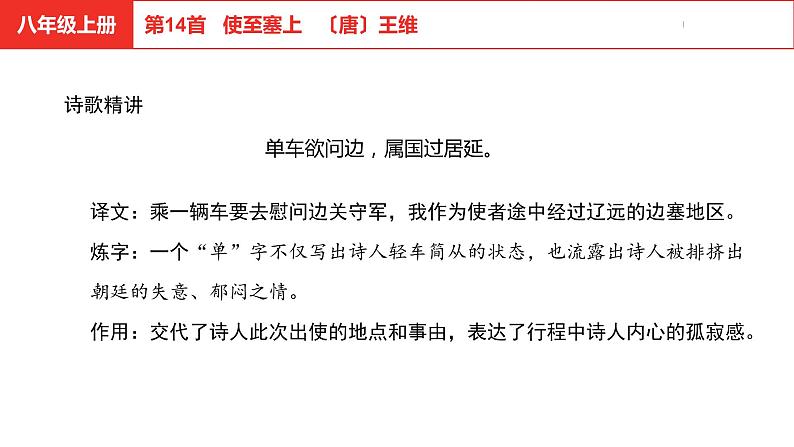 中考总复习语文古诗词曲鉴赏专题第14首 使至塞上课件第5页