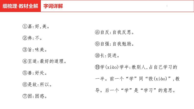 中考总复习语文古诗文阅读专题-文言文阅读13.虽有嘉肴课件第8页