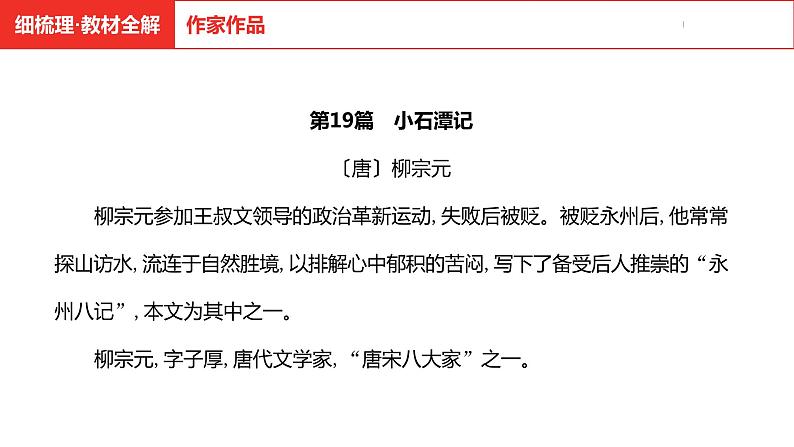 中考总复习语文(河南)古诗文专题一文言文默写与阅读19.小石潭记课件第4页