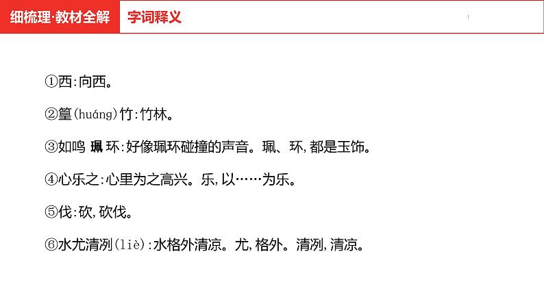 中考总复习语文(河南)古诗文专题一文言文默写与阅读19.小石潭记课件第7页