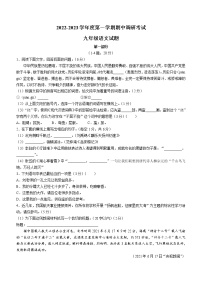 河北省保定市順平縣2022-2023學(xué)年九年級(jí)上學(xué)期期中語文試題(含答案)