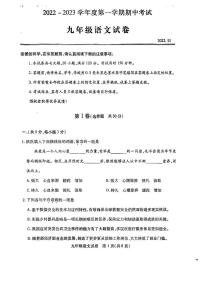 湖北省武汉市汉阳区2022-2023学年九年级上学期期中考试语文试题