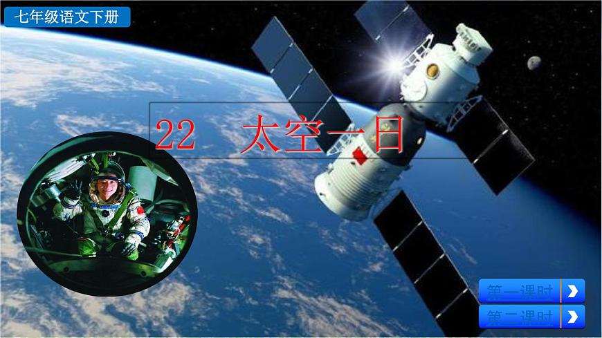 新人教版初中语文七年级下册《太空一日》课件第3页