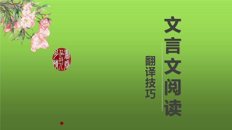 中考复习之文言文阅读翻译技巧课件第1页