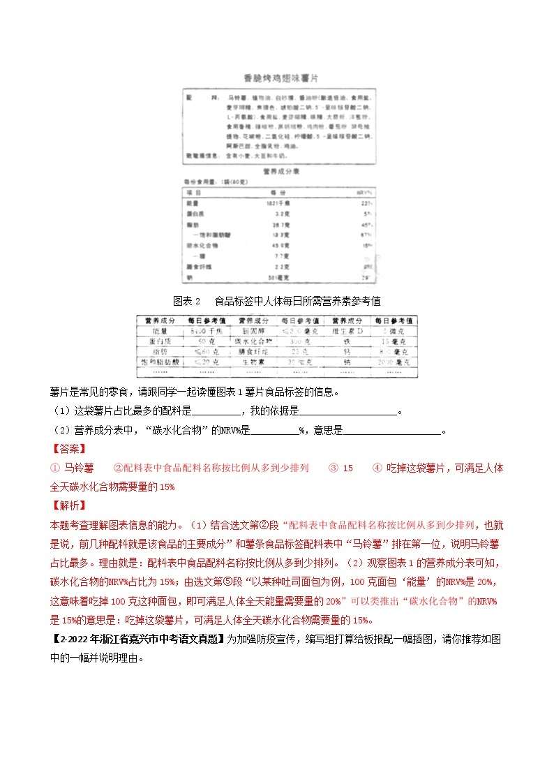 专题06   图文转换 -备战2023年中考之5年中考1年模拟语文分项汇编（浙江专用）02