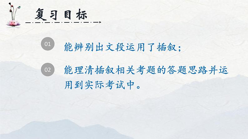 2023年中考语文记叙文专题复习:插叙的作用课件第2页
