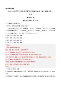 语文-2022-2023学年九年级语文下学期开学摸底考试卷（湖北武汉专用）