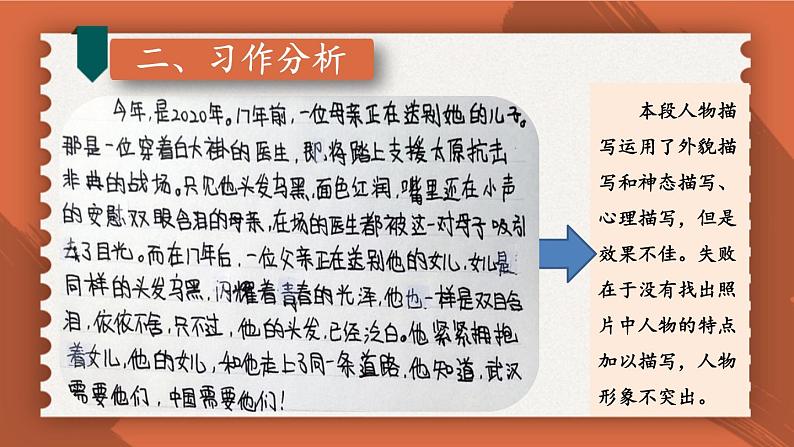 【人教部编版】七下语文 第一单元 写作:写出人物的精神【第二课时】 课件04