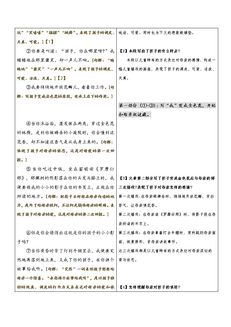 专题24 同步讲义:《散文诗二首》新课预习-2022年小升初语文无忧衔接03