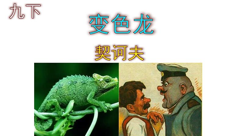 九下语文《变色龙》PPT课件第1页