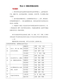 2023年春语文新中考二轮专题导练 考点03 辨析并修改病句