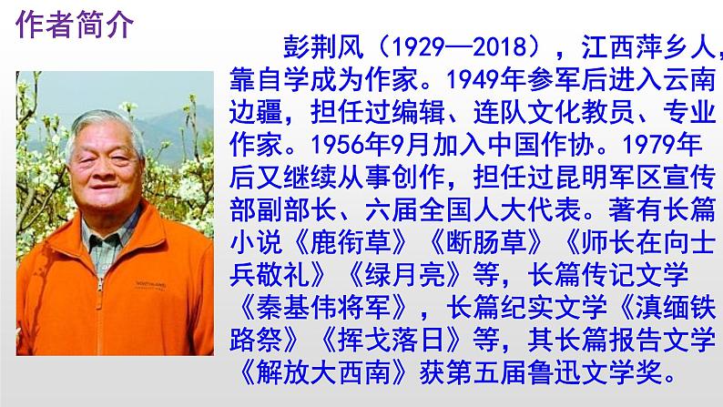 七下语文 15《驿路梨花》优秀实用课件第4页