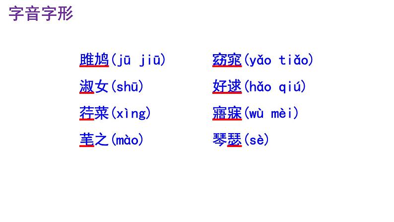 八下语文 12《关雎》优秀课件第7页