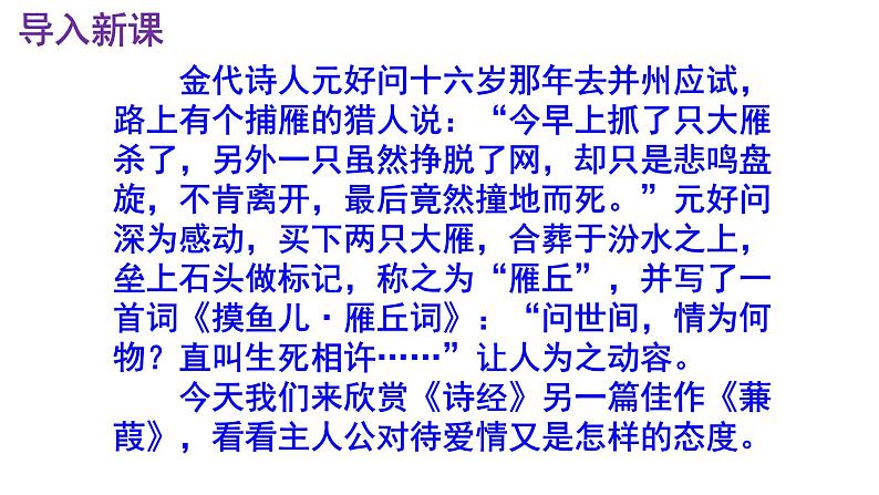 八下语文 12《蒹葭》优秀课件02