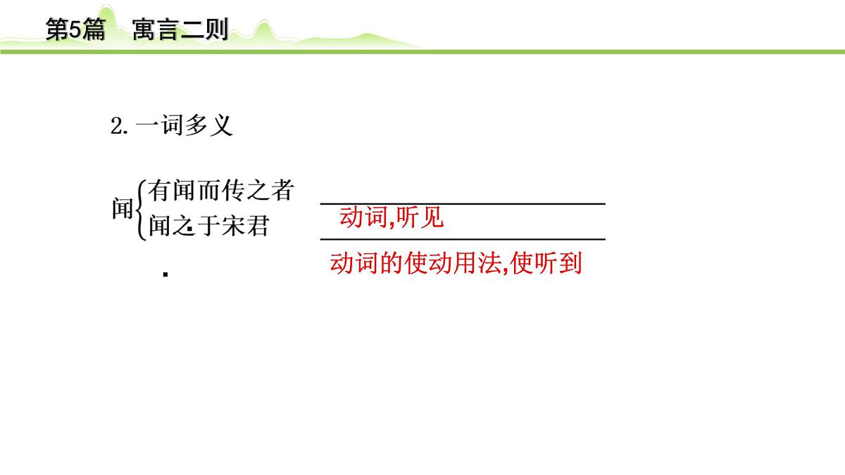 2023年中考语文一轮专题复习:古诗文阅读之课内文言文逐篇梳理七年级第5篇《寓言四则》课件第7页