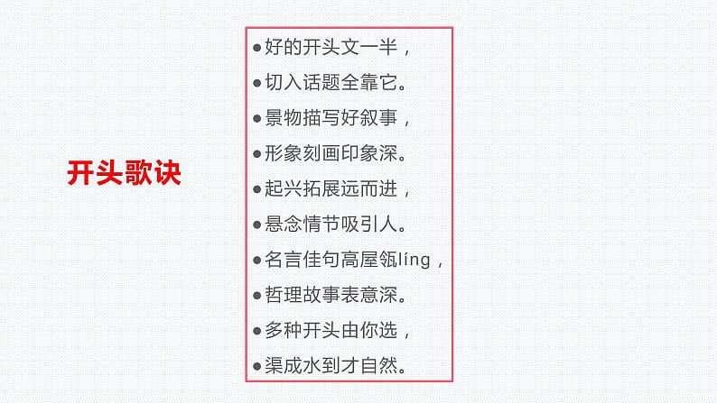 作文指导之开头和结尾训练(课文范例)课件 2023年中考语文一轮复习03