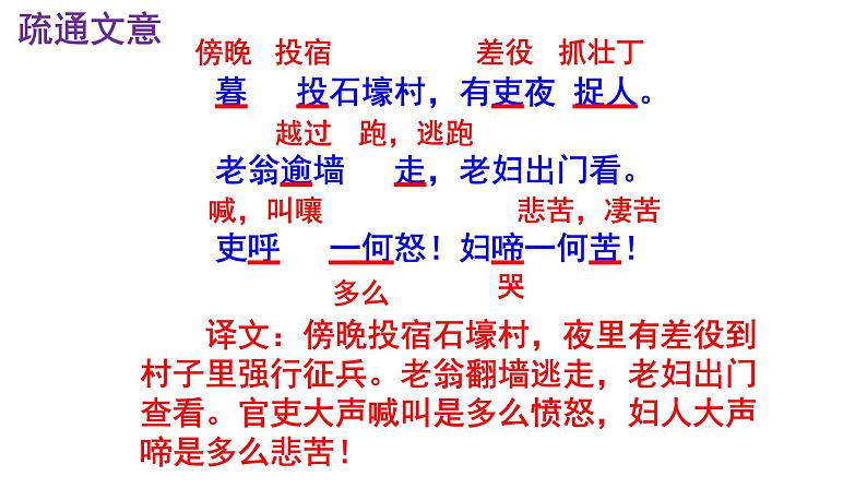 八下语文 24《石壕吏》精品实用高效课件07