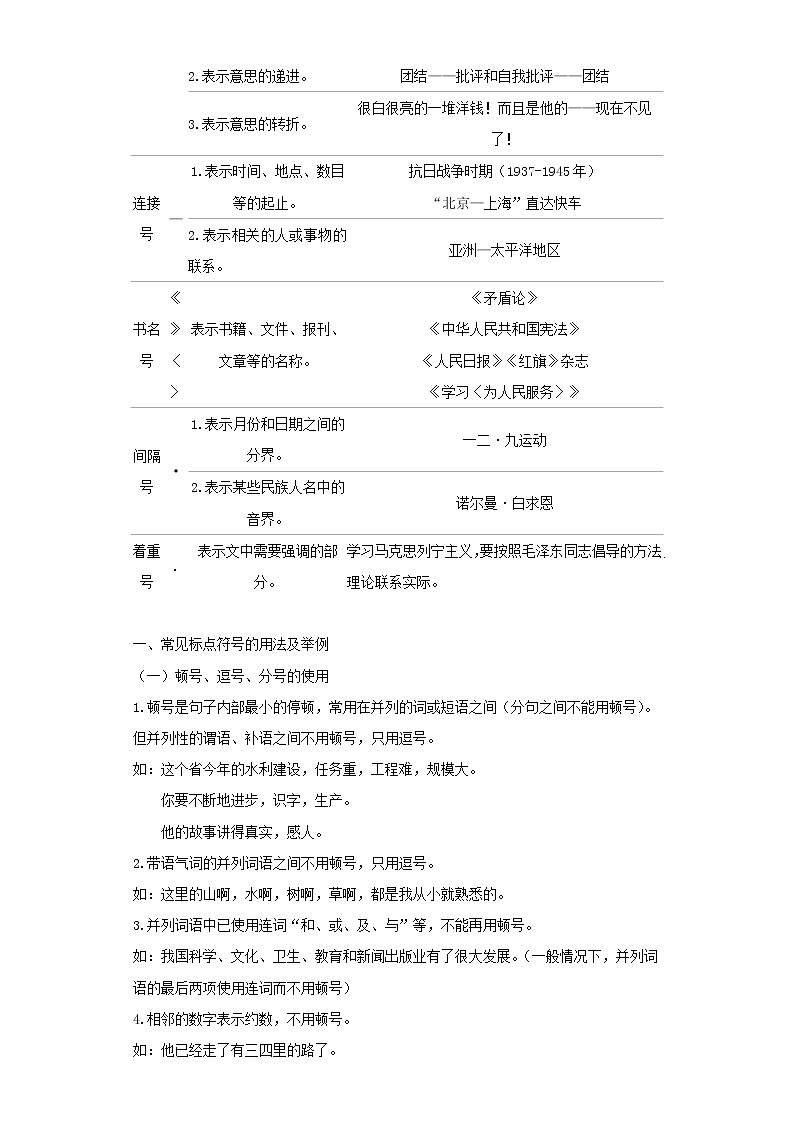 2022-2023 语文部编版新中考精讲精练 考点06标点符号(解析版)第2页