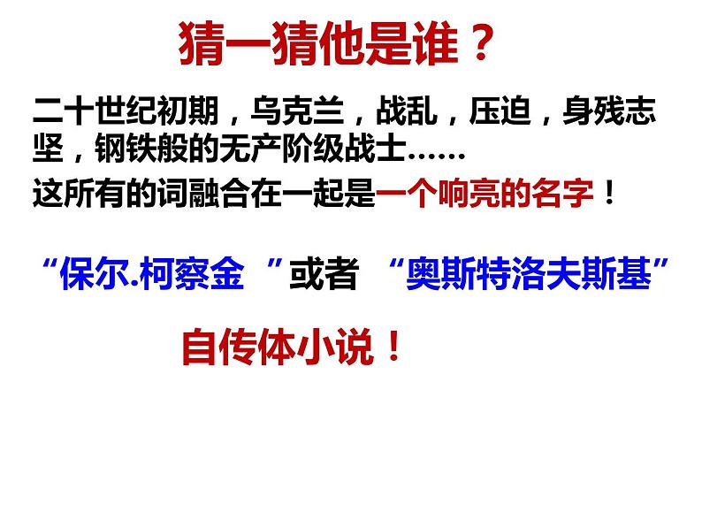 第六单元名著导读《钢铁是怎样炼成的》课件第2页