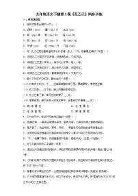 人教部编版九年级下册第二单元5 孔乙己测试题