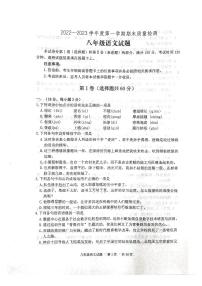 山東省泰安市寧陽縣2022-2023學年八年級上學期期末語文試題