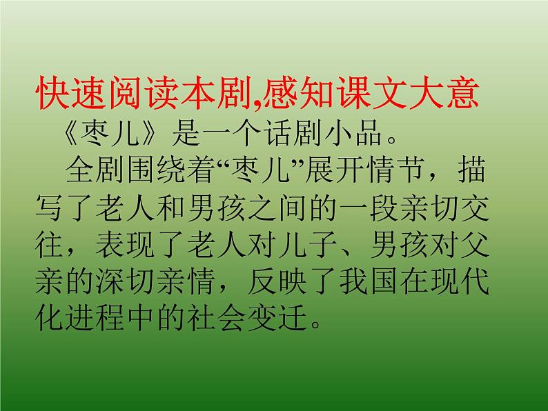部编版九年级语文下册--19.枣儿(课件2)第2页