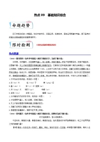 热点09 基础知识综合-2023年中考语文【热点·重点·难点】专练(全国通用