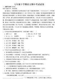 山东省济南市高新区2023年七年级下学期语文期中试卷【含答案】