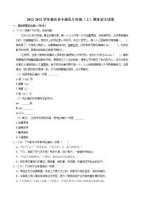 重庆市丰都县2022-2023学年九年级上学期期末语文试卷