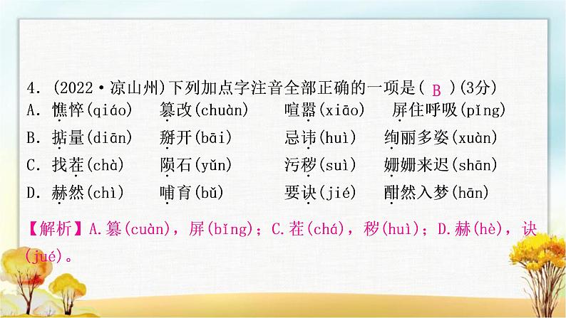 中考语文复习专题一字音字形教学课件第6页