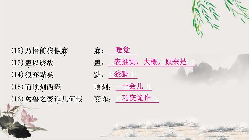 中考语文复习4狼教学课件07