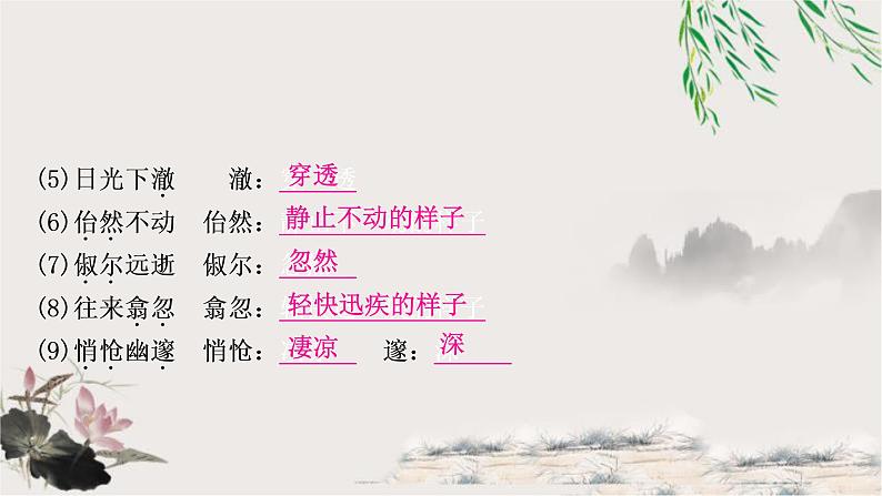 中考语文复习21小石谭记教学课件第8页