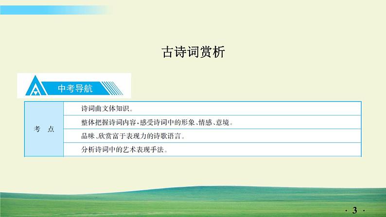 中考语文总复习17.第二部分 古诗文阅读与赏析-古诗词赏析课件第3页