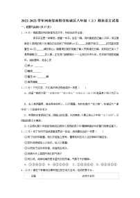 河南省南阳市宛城区2022-2023学年 八年级上学期期末语文试卷(含答案)