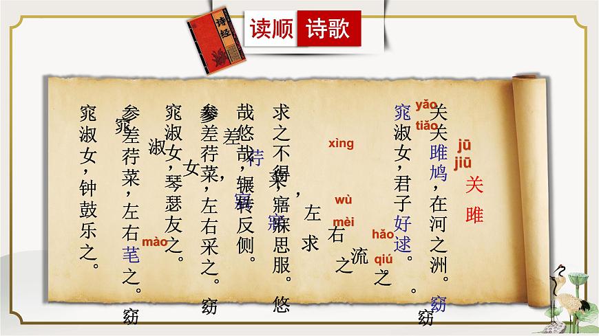 第12課《關(guān)雎》課件  部編版語文八年級(jí)下冊(cè)第6頁