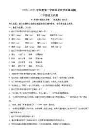 精品解析：辽宁省抚顺市新宾县2020-2021学年七年级下学期期中语文试题
