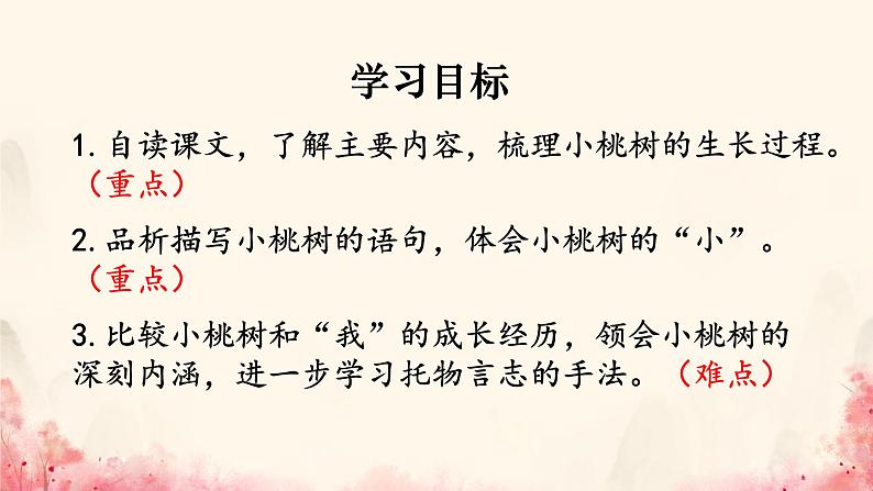 部编版语文《一颗小桃树》PPT课件第3页