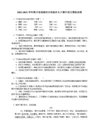2022-2023学年四川省成都市天府新区七下期中语文模拟试卷（含答案解析）