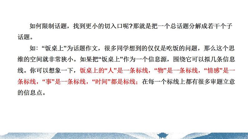 中考语文写作能力训练--06 话题作文如何审题 (精品指导课件)06