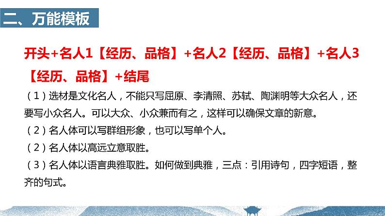 中考语文写作能力训练--23 主题作文:名人偶像模版指导课件第3页