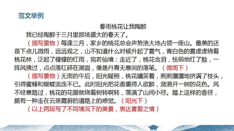 中考语文写作能力训练--24 主题作文:自然美景模版指导课件第5页