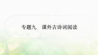 中考語文復習古詩文閱讀專題九課外古詩詞閱讀作業(yè)課件